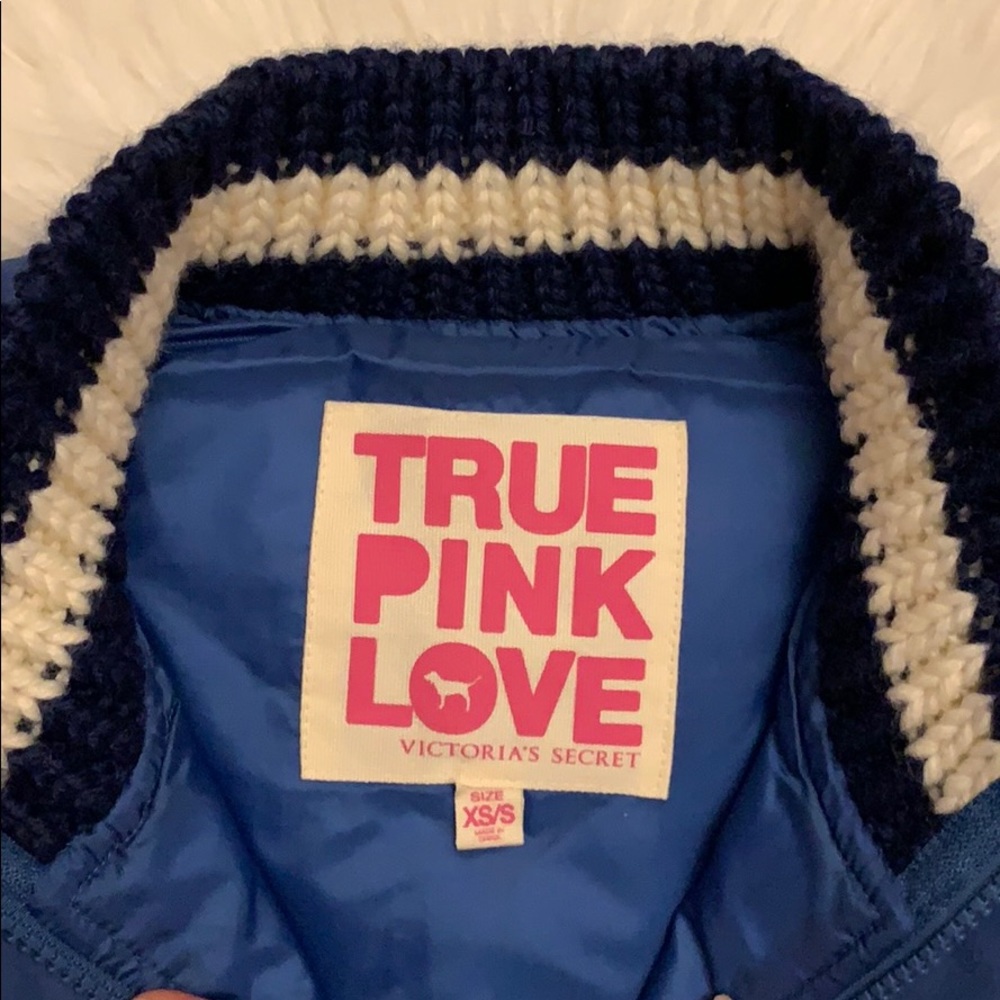 PINK Victoria’s Secret Blue Down Puffer Vest - Picture 3 of 8
